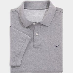 NWT Vineyard Vines Gray Heather Edgartown Polo Men's XXL Classic Fit